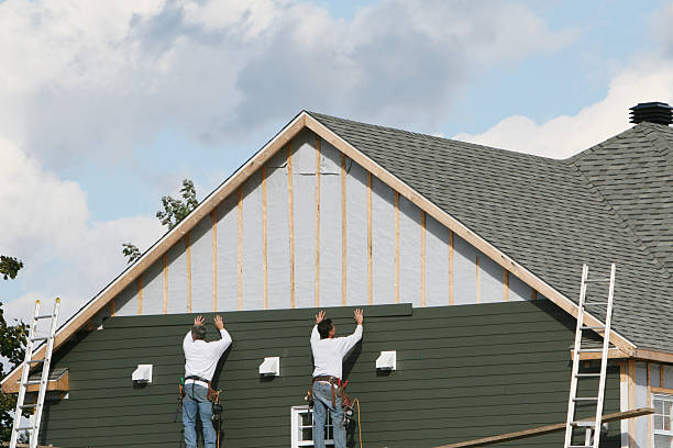 Professional Emergency Siding Repair technician working in White Hall, IL
